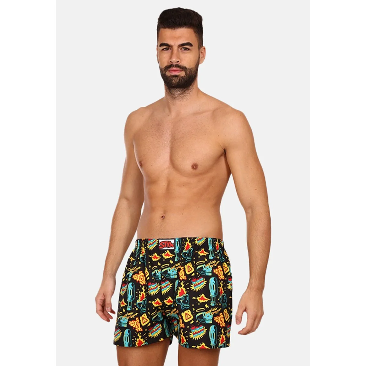 Styx Pánské trenky art klasická guma toohot (A1458) M