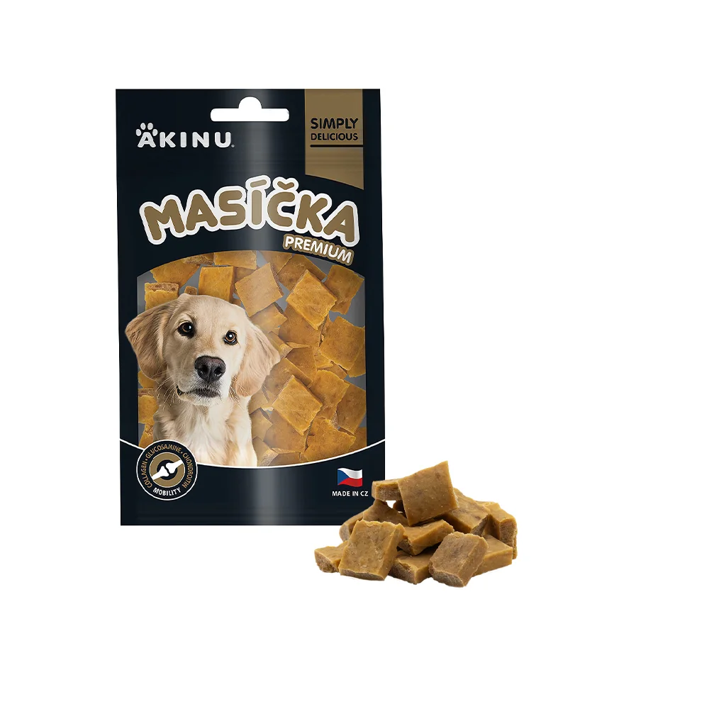 Akinu MASÍČKA PREMIUM Mobility pamlsek pro psy 6 x 75 g