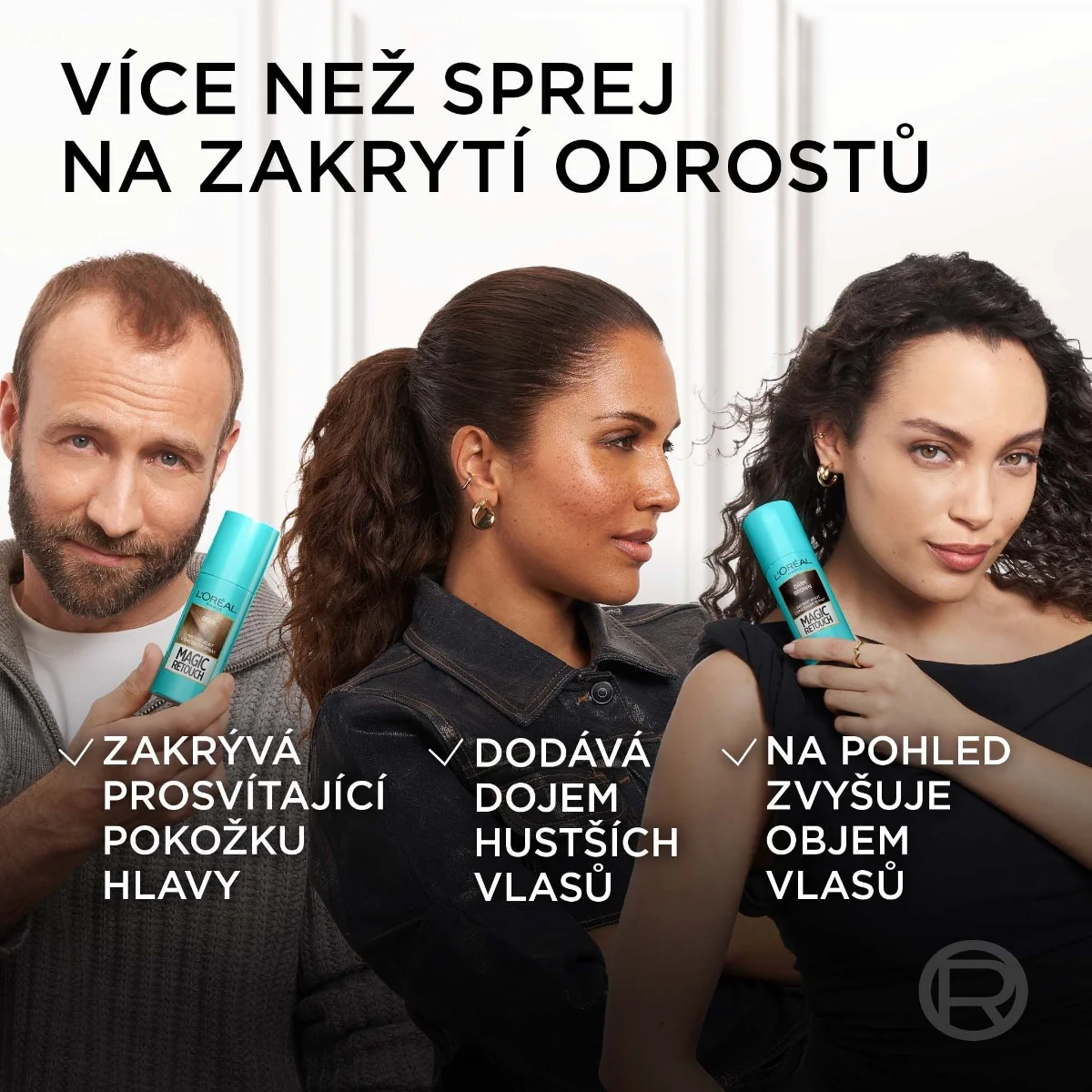 Loréal Paris Magic Retouch Tmavě hnědá sprej na zakrytí odrostů 75 ml