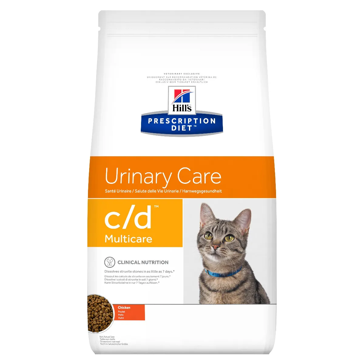 Hill's PD c/d Multicare Krmivo pro kočky s kuřetem 1,5 kg