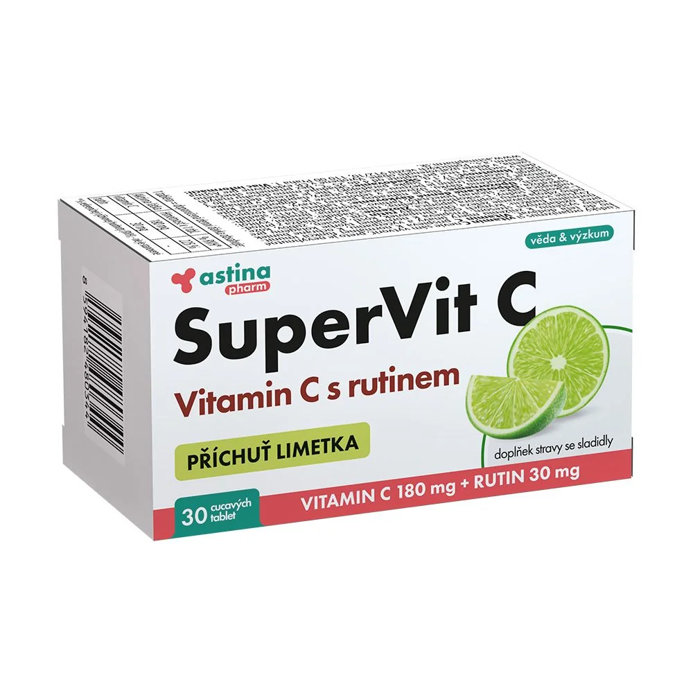 Astina Supervit C s rutinem limetka 30 tablet