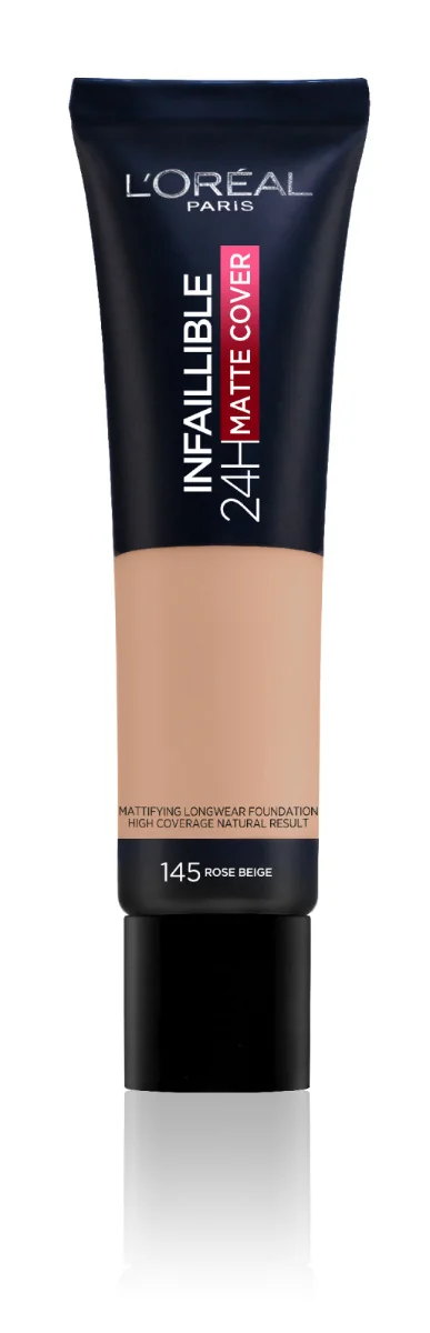 Loréal Paris Infaillible 32H Matte Cover odstín 145 Warm Undertone dlouhotrvající make-up 30 ml