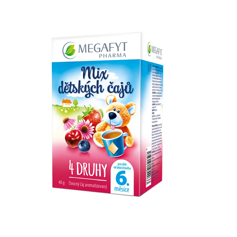 Megafyt MIX dětských čajů 4 druhy porcované čaje 20x2 g