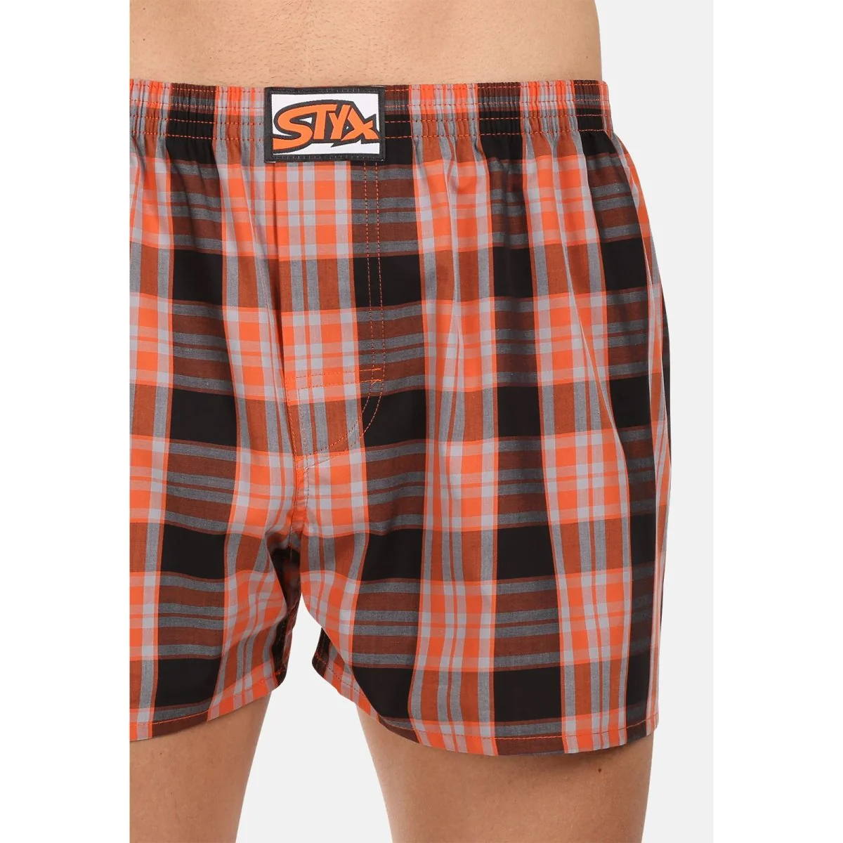 Styx 3PACK pánské trenky klasická guma vícebarevné (3A102426) L