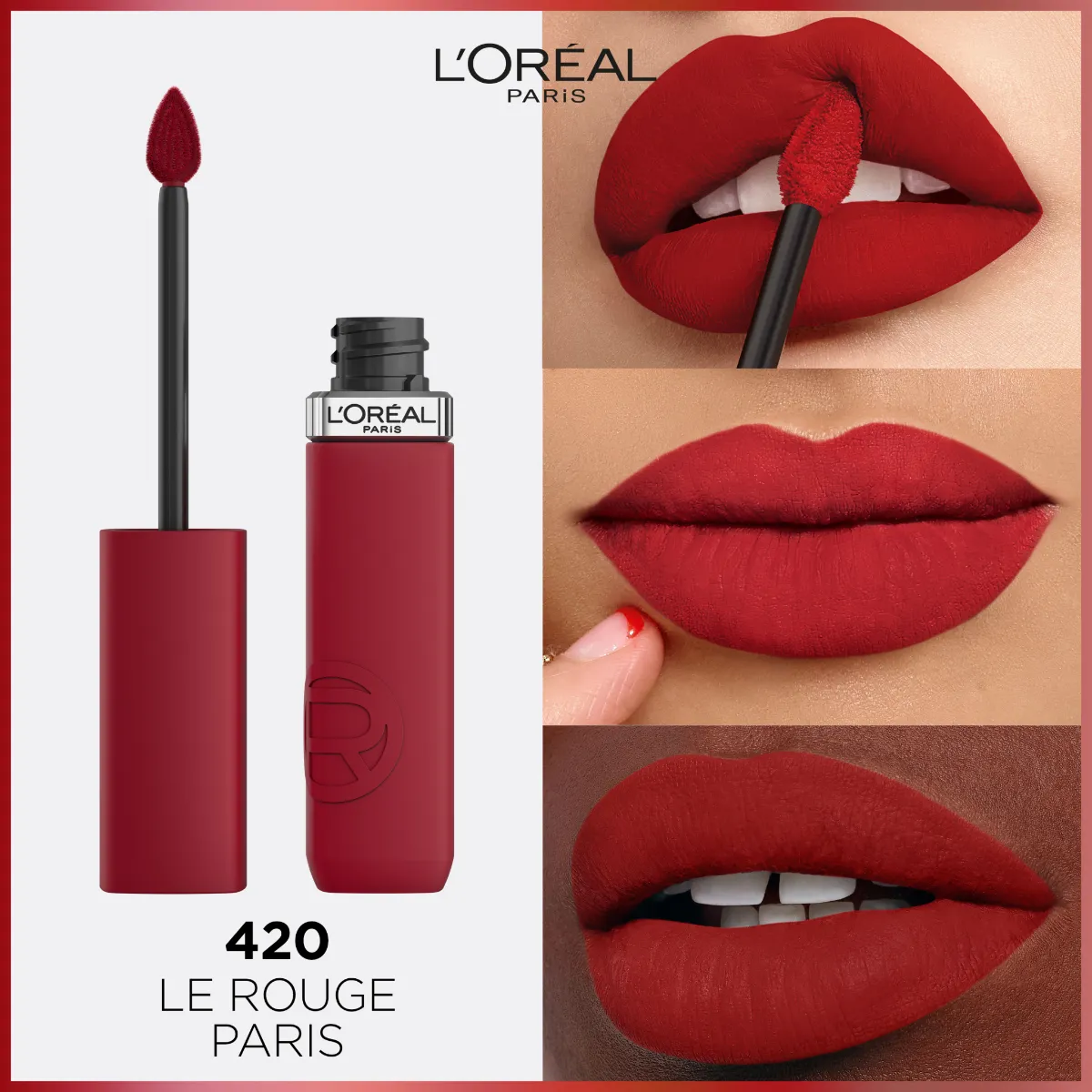 Loréal Paris Infaillible Matte Resistance 420 Le Rouge Paris rtěnka 5 ml