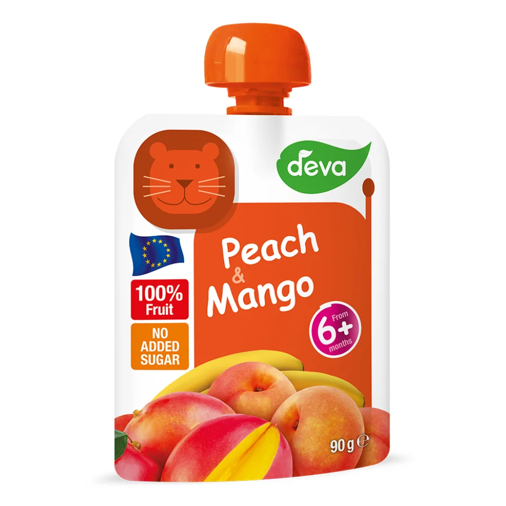 Deva Ovocná kapsička broskev a mango 6m+ 90 g