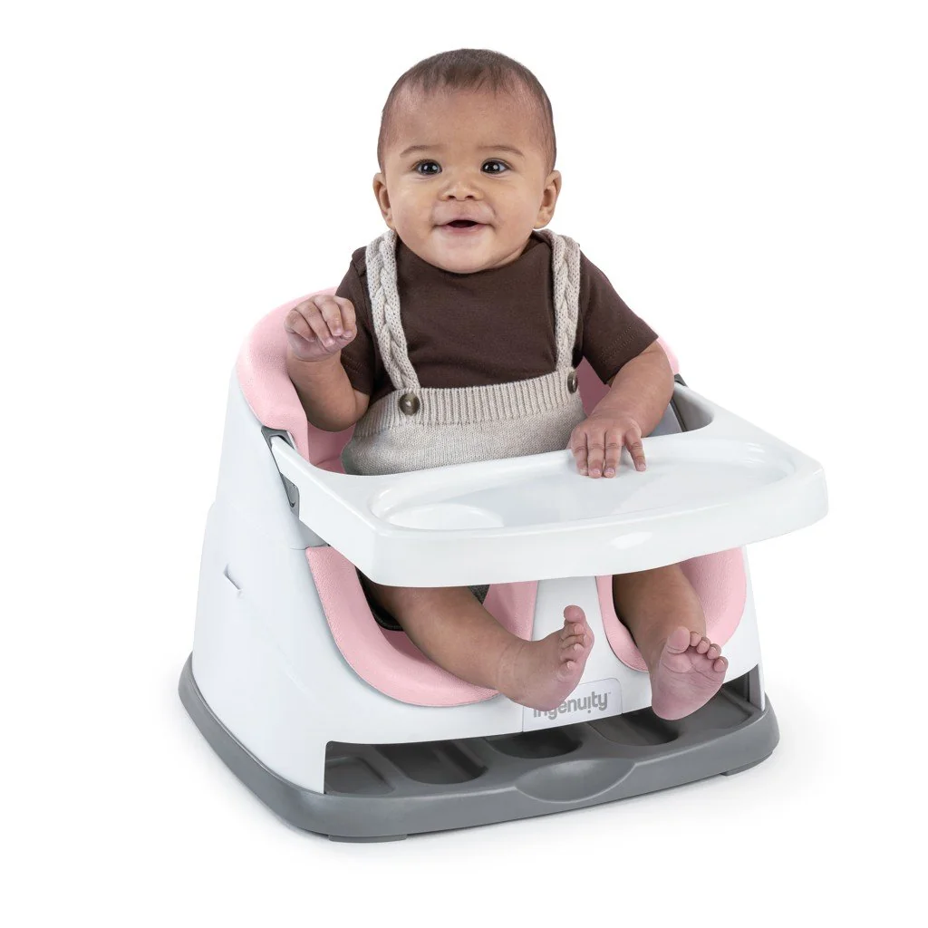 Ingenuity Podsedák na židli 2v1 Baby Base™ Peony 6m+ do 22kg