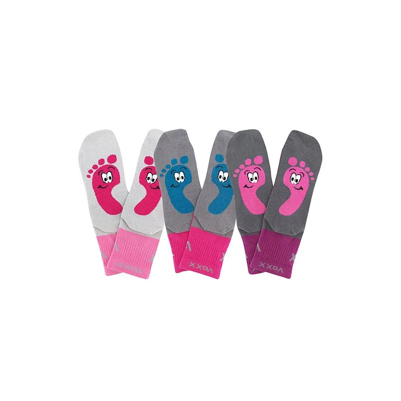 VoXX 3PACK dětské ponožky vícebarevné (Barefootik-mix-girl) 30/34