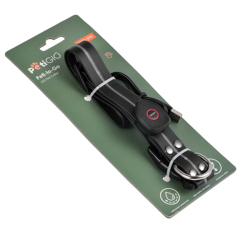 PetiGIO peti-to-Go LED obojek pro psy vel. S