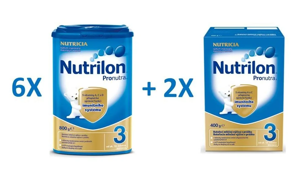 Nutrilon 3 Pronutra 6 x 800g + 2 x 400g