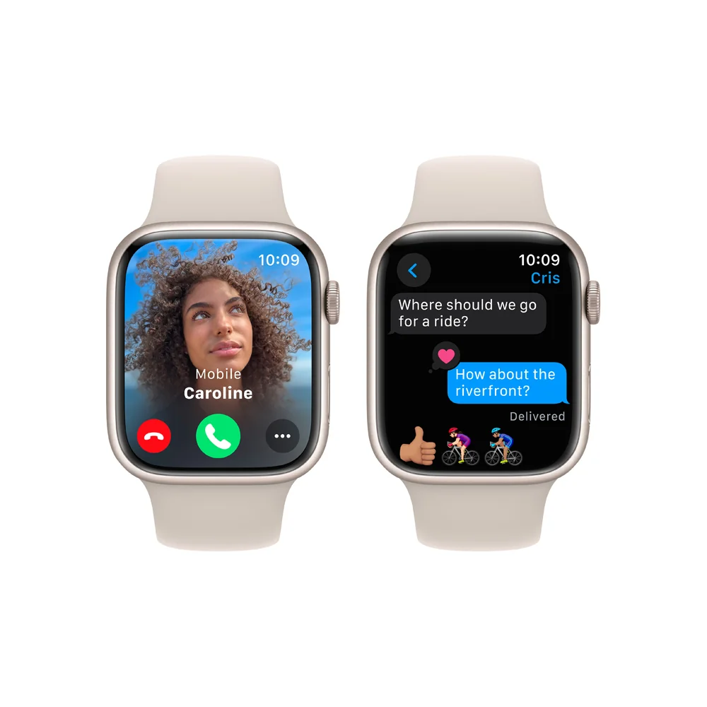 Apple Watch S9 45 mm sport band M/L smart hodinky Starlight