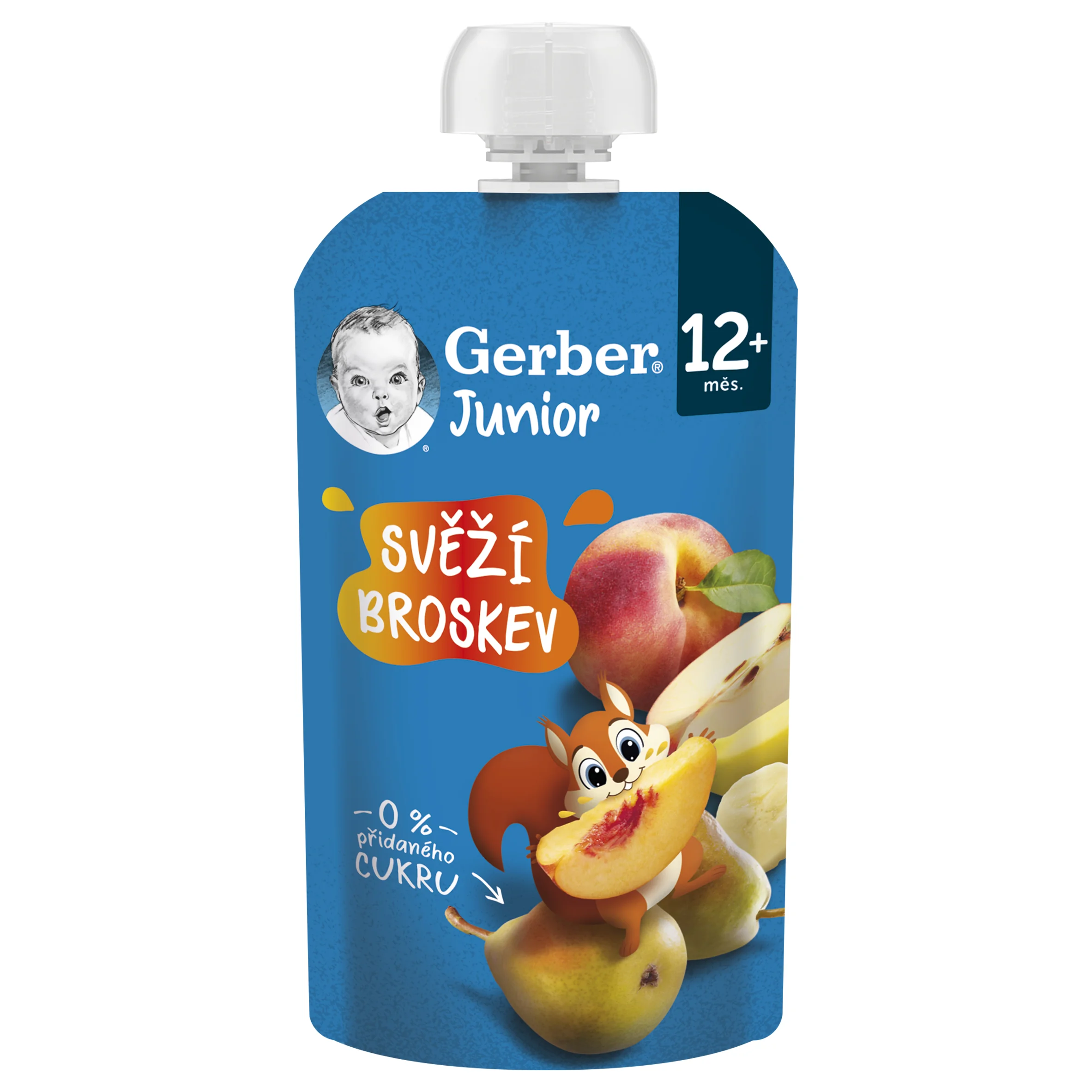 Gerber Junior Svěží broskev kapsička 110 g