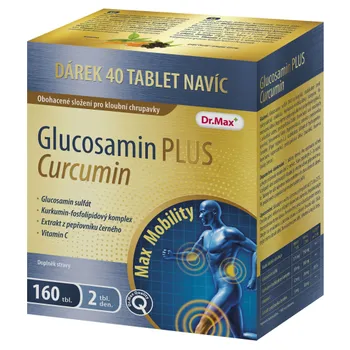 Dr.Max Glukosamin PLUS Curcumin 160 tablet vánoční balení 