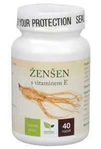 Ženšen + vitamín E cps.40