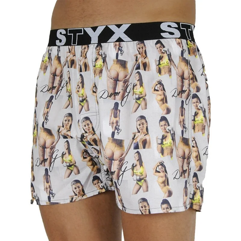 Styx Pánské trenky art sportovní guma - Deni G - limitovaná edice (B1159) M