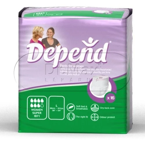 Natahovací kalhotky pro ženy DEPEND Super L 16ks