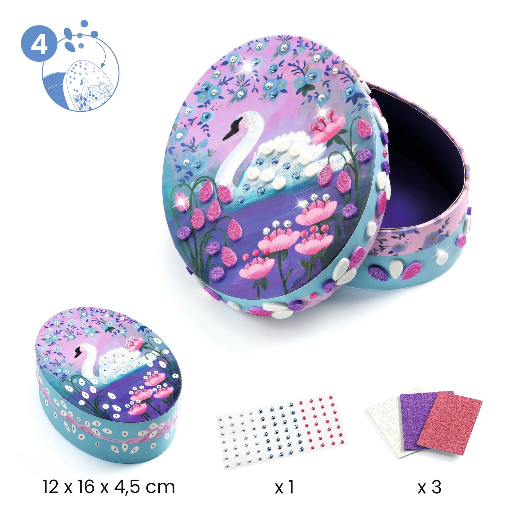 Djeco DIY Velká kreativní sada - Pro princezny