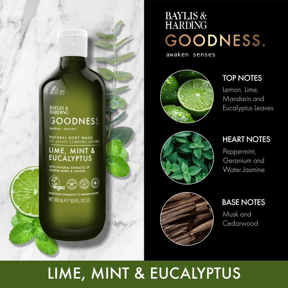 Baylis & Harding Sprchový gel Limetka, Máta & Eukalyptus 500 ml