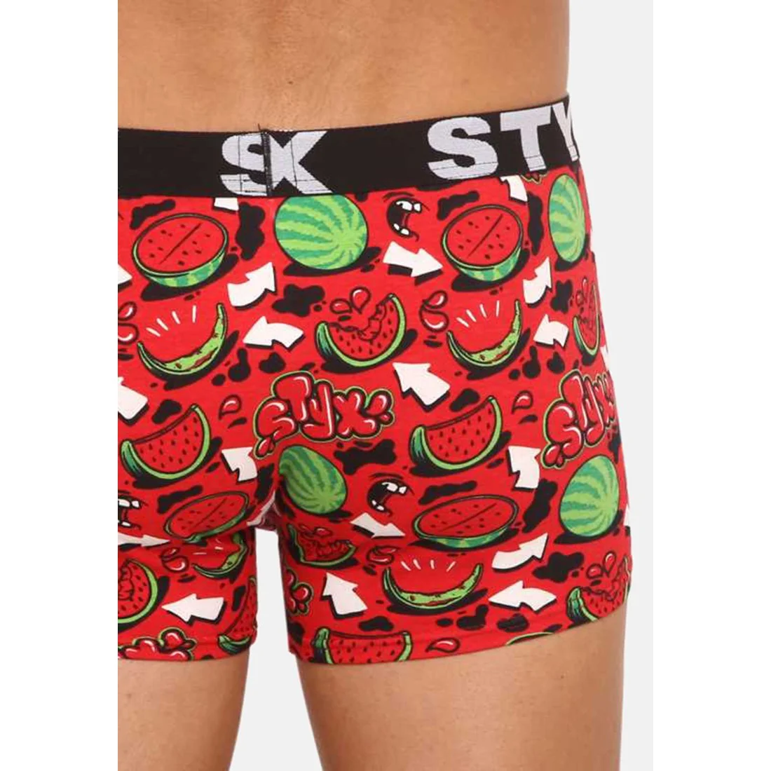 Styx Pánské boxerky art sportovní guma melouny (G1459) L