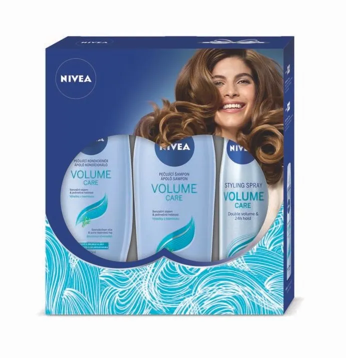 NIVEA Volume Care set šampon + kondicioner + lak