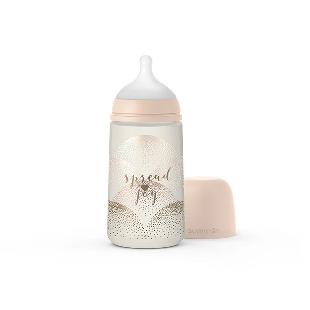 Suavinex Kojenecká fyziologická láhev M srdce 270 ml