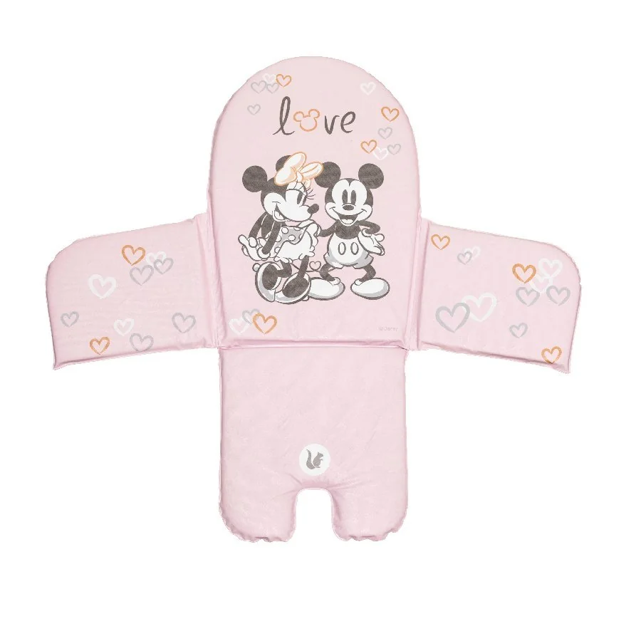 Keeeper Vložka do jídelní židlíčky Minnie Mouse, pudrově růžová