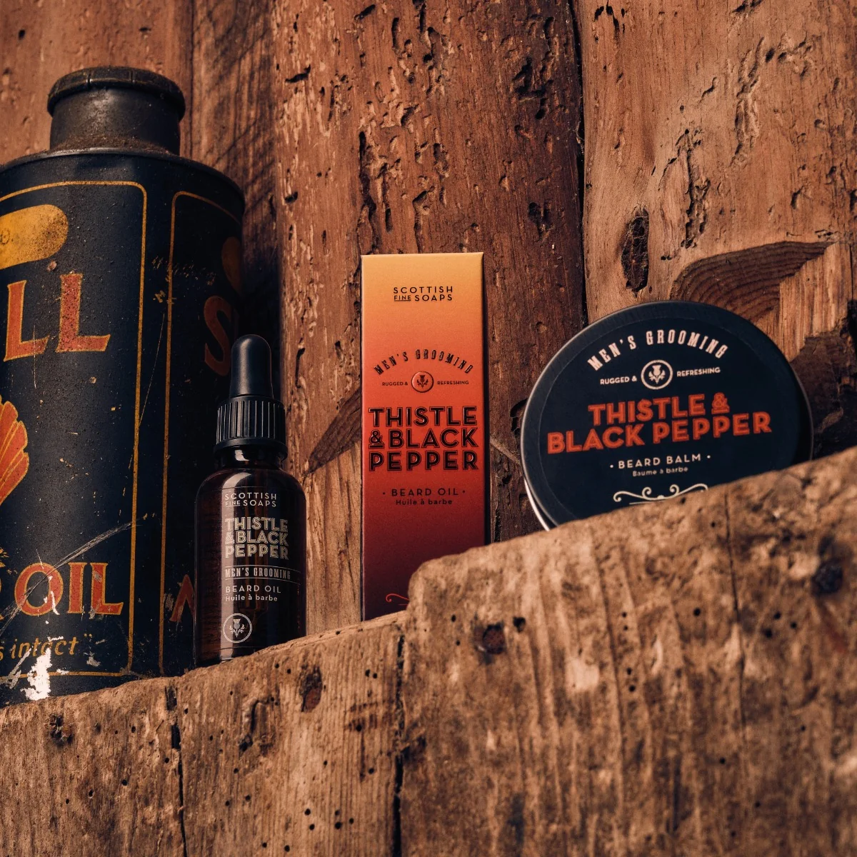 Scottish Fine Soaps Thistle & Black Pepper Olej na vousy 30 ml