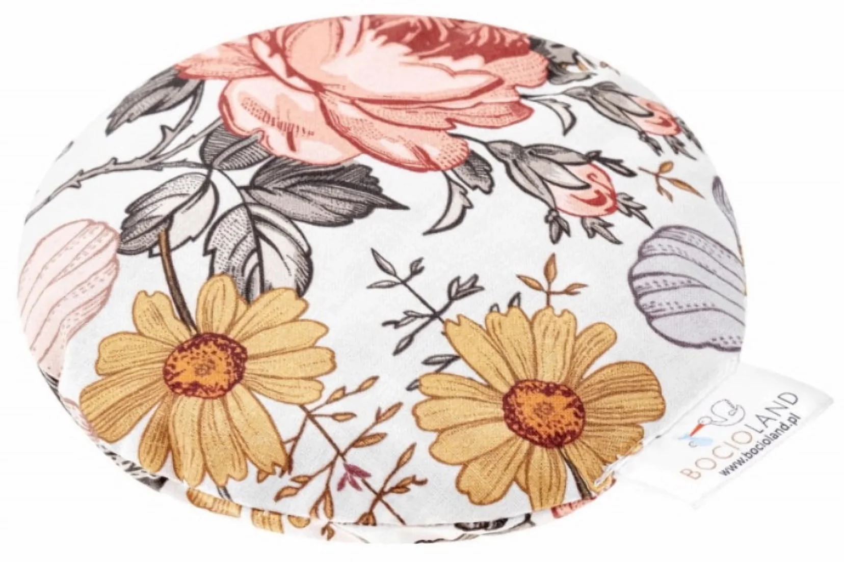BocioLand Malý nahřívací polštářek s třešňovými pecičkami - Retro Garden