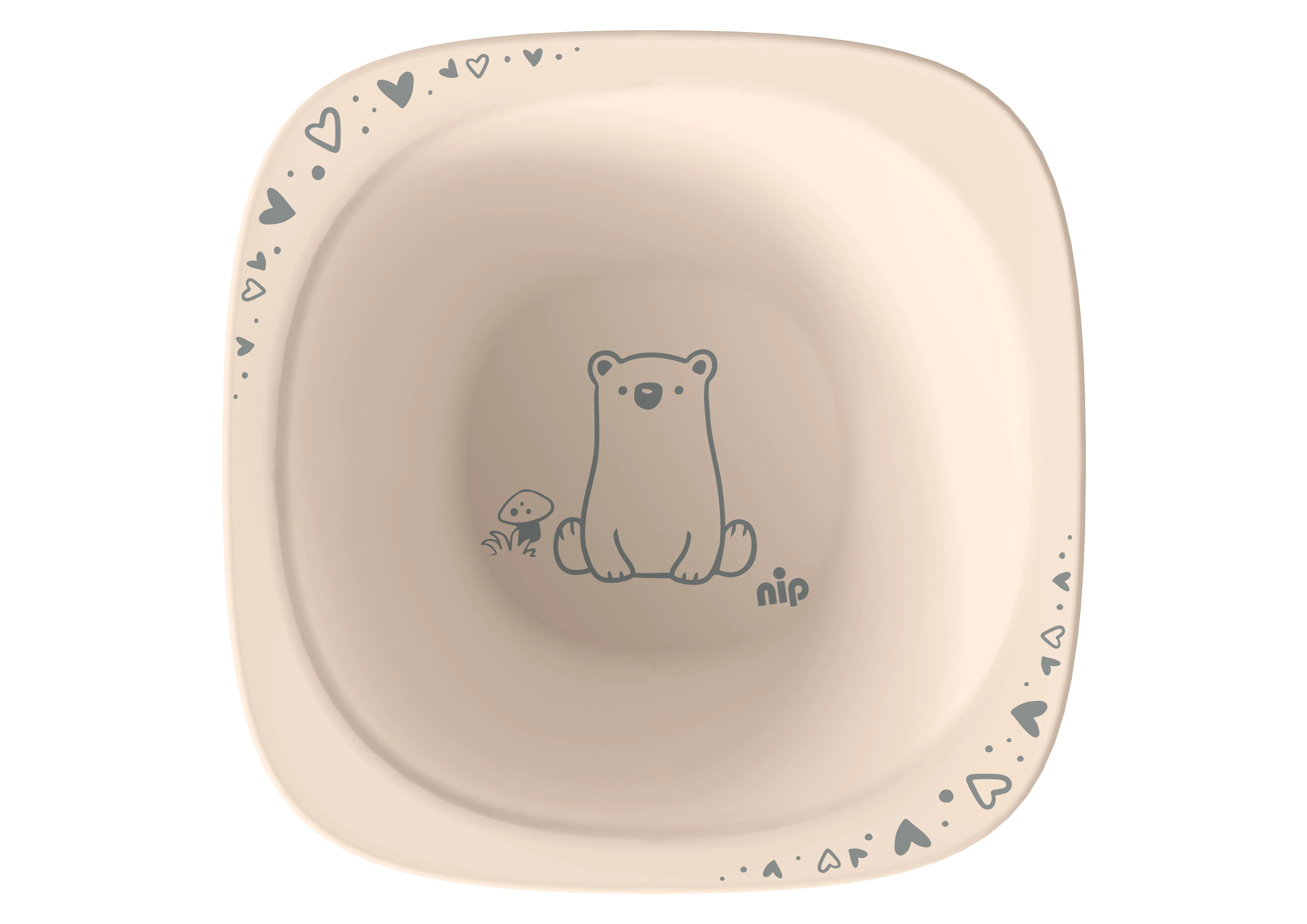 nip NATURE line miska, 4m+, 2ks, pink