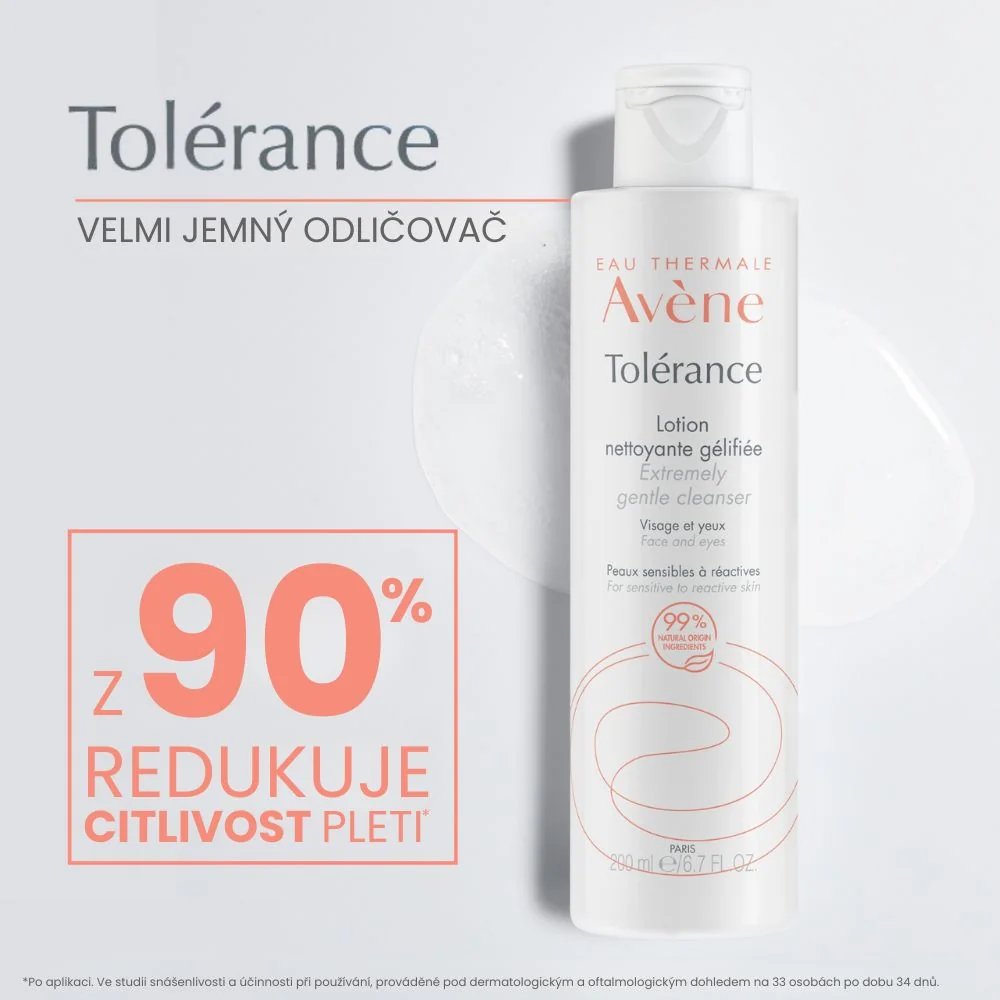 Avène Tolerance Velmi jemný odličovač pro citlivou až reaktivní pleť 200 ml