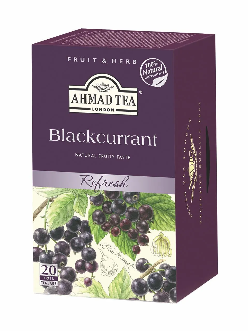 Ahmad Tea Černý rybíz porcovaný čaj 20 x 2 g