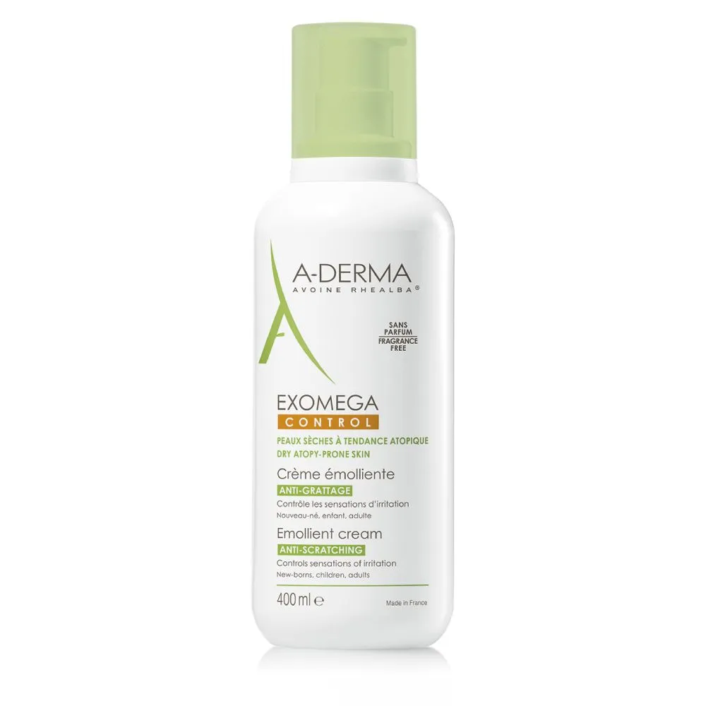 A-Derma Exomega Control Emolienční krém pro suchou kůži se sklonem k atopii 400 ml