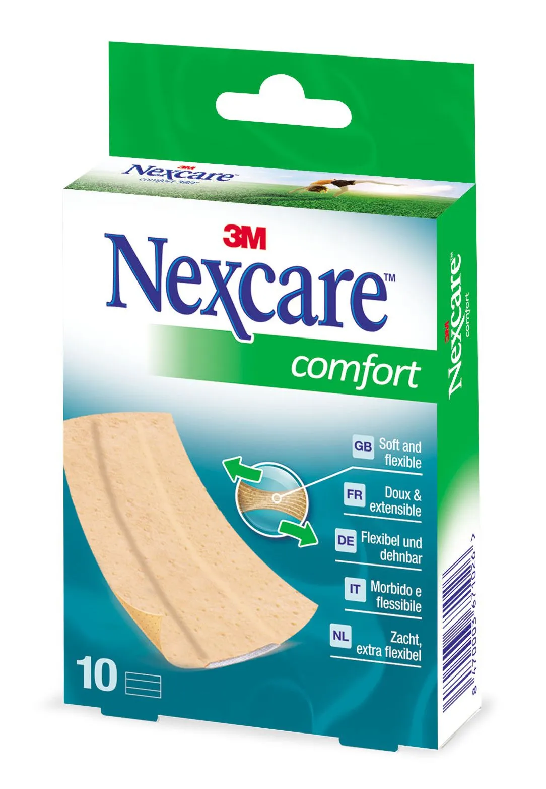 3M Nexcare Comfort náplasti 10cmx6cm 10ks
