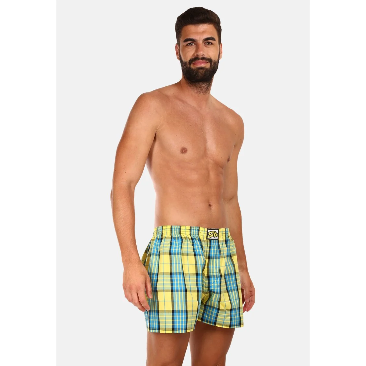 Styx Pánské trenky klasická guma vícebarevné (A1002) XL