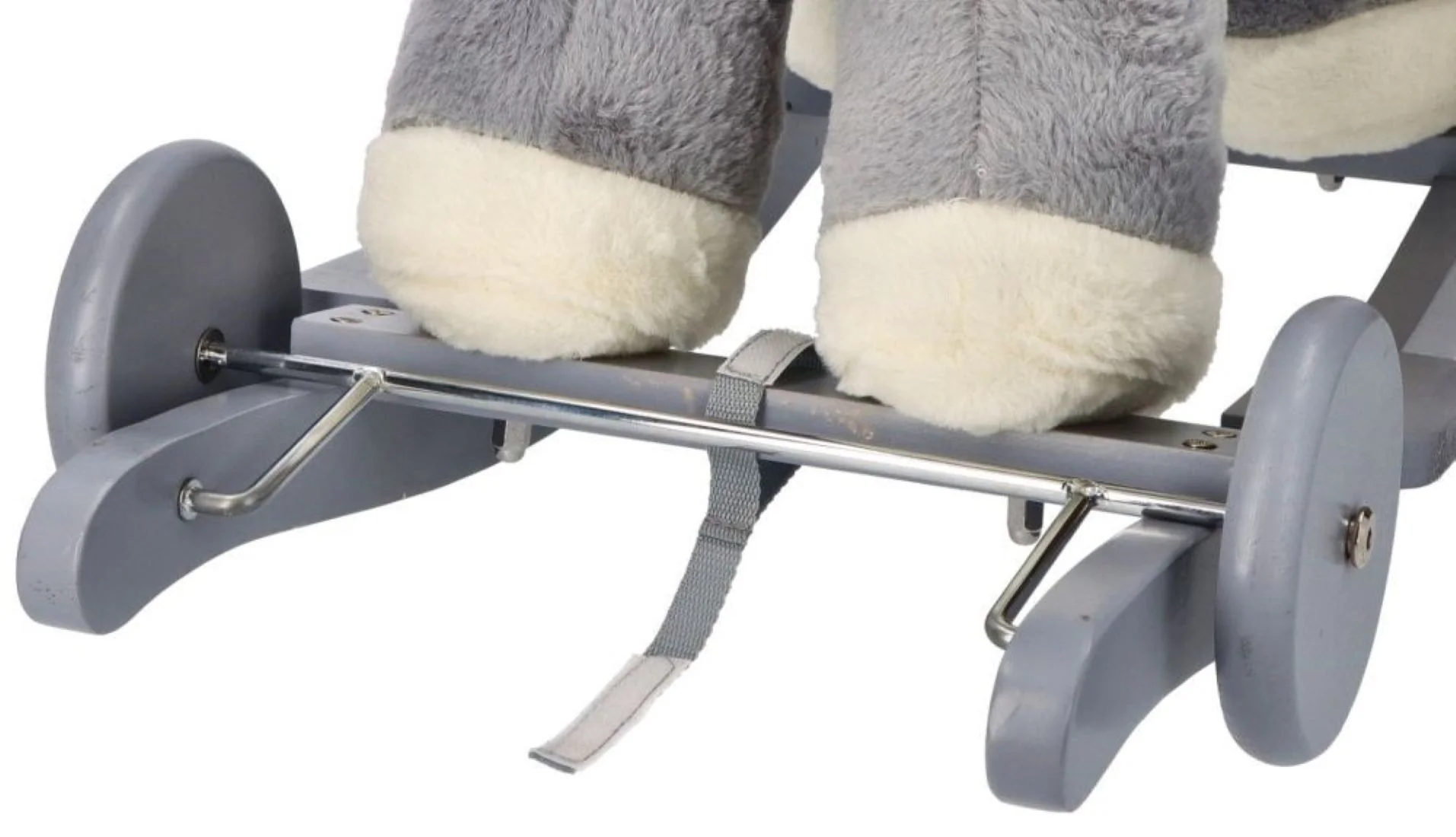 Adam Toys Houpací jednorožec se sedačkou,  kolečky, šedý