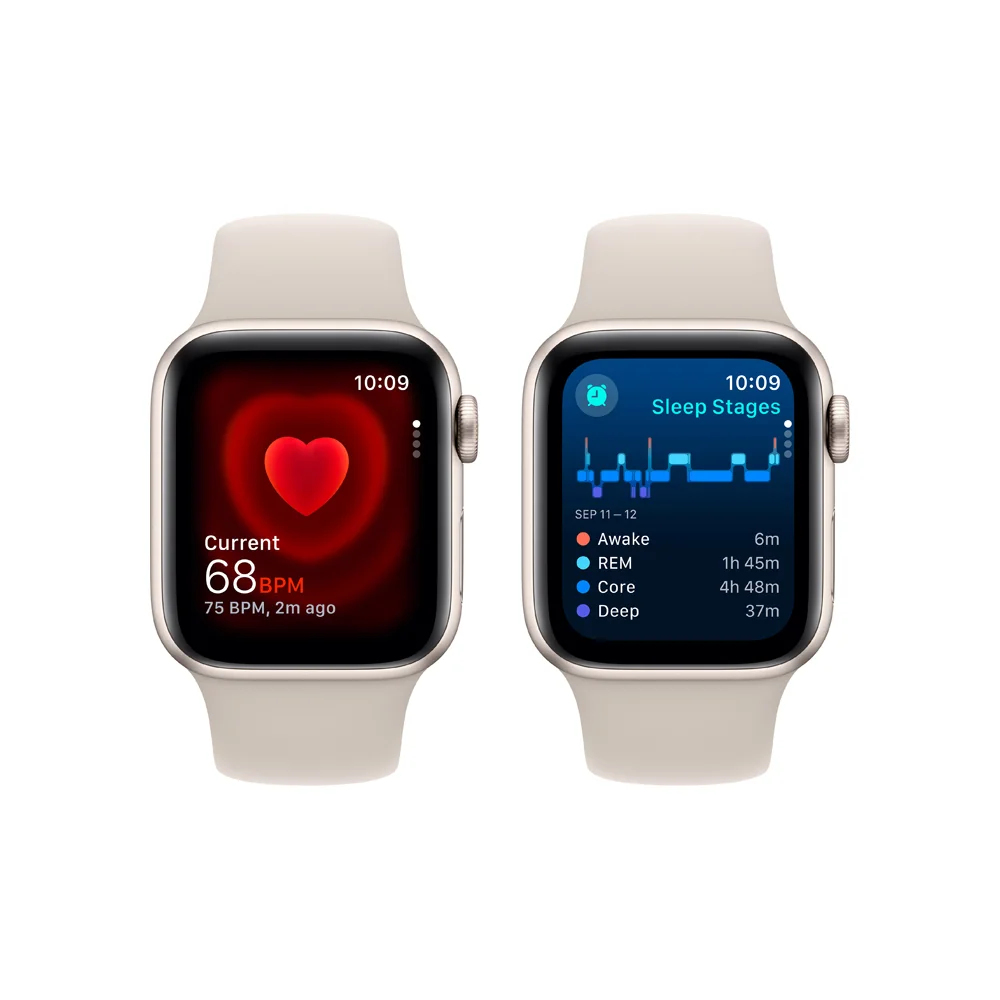 Apple Watch SE Cellular 40 mm sport band M/L smart hodinky Starlight