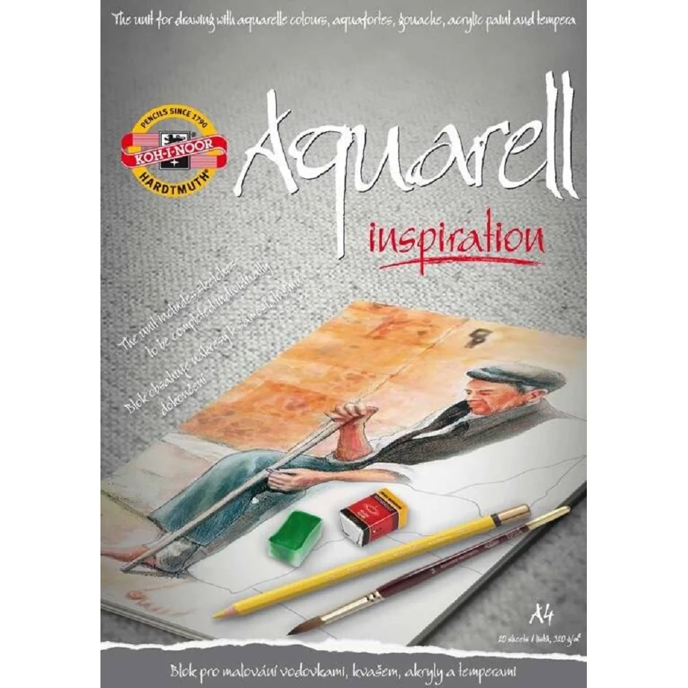 KOH-I-NOOR Aquarell Inspiration - skicák A4, 250 g/m2, 20 listů