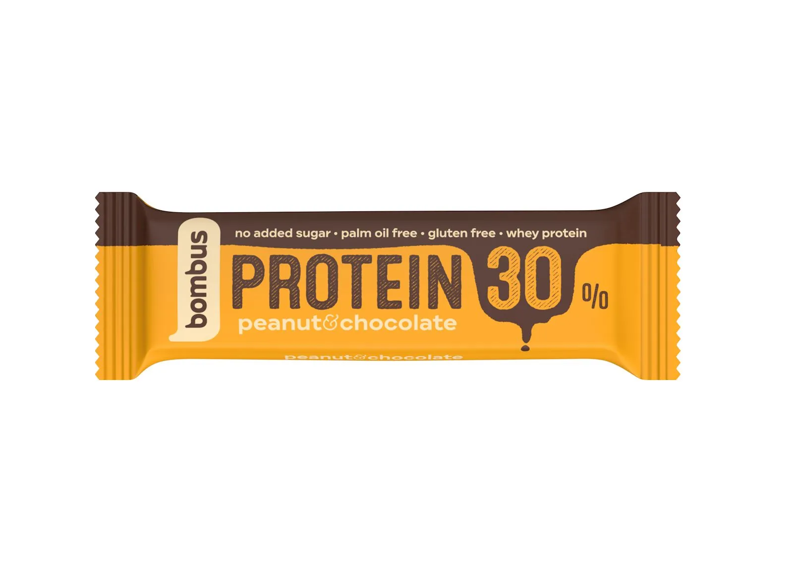 Bombus Protein 30% Peanut & chocolate tyčinka 50 g