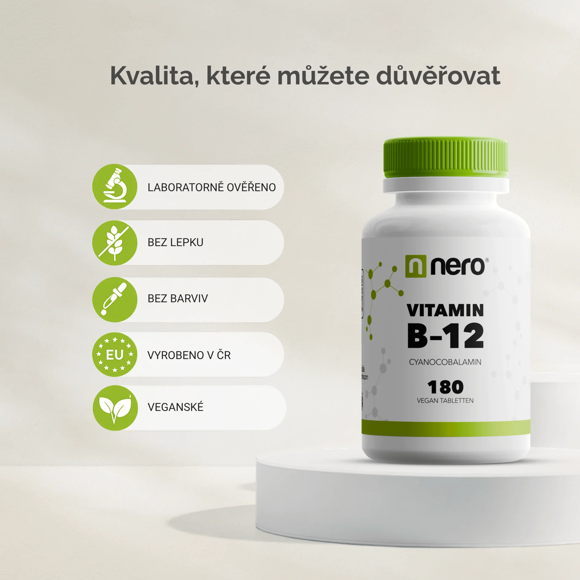 NERO Vitamin B12 Cyanocobalamin Premium 180 tablet