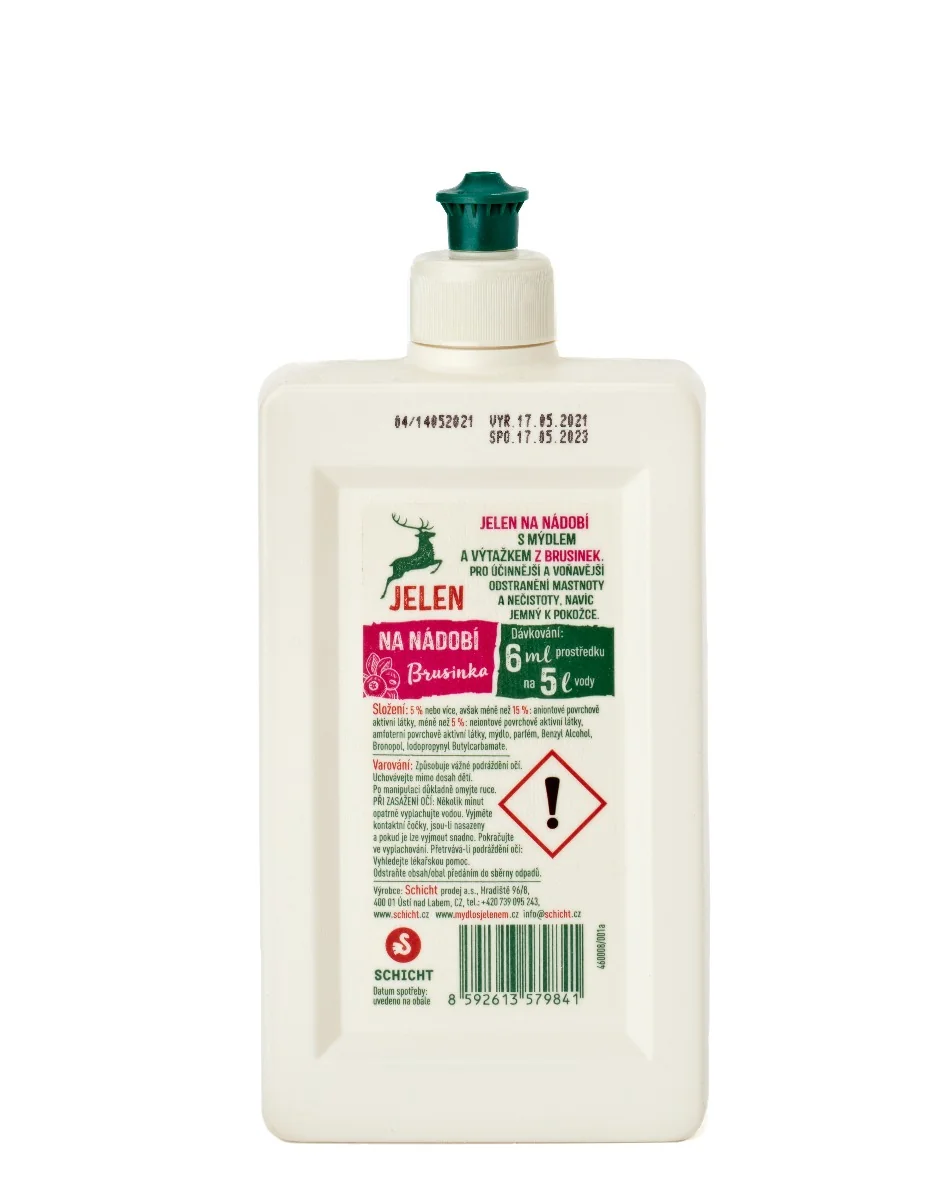 Jelen Na nádobí brusinka 500 ml