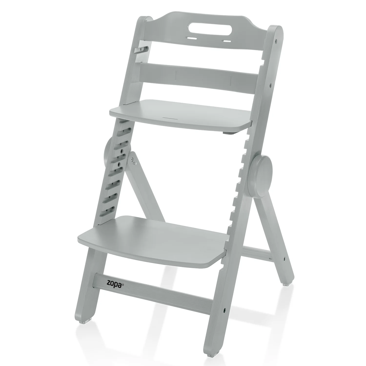 Zopa Dřevěná jídelní židlička Clipp & Clapp, Grey 4