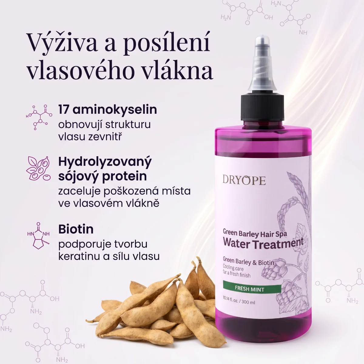 DRYOPE Fresh Mint intenzivní péče při vypadávání vlasů 300 ml