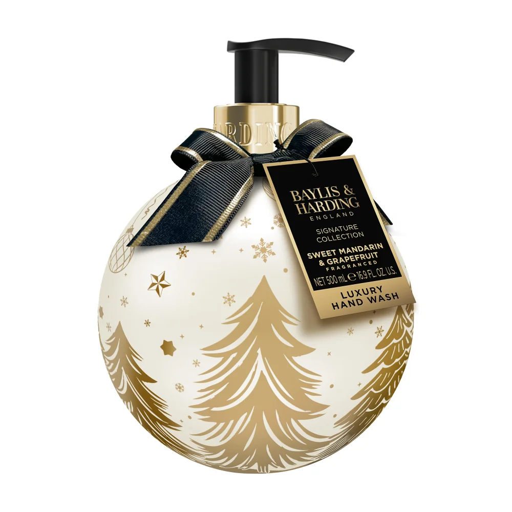 Baylis & Harding Tekuté mýdlo ve vánoční baňce Mandarinka 500 ml