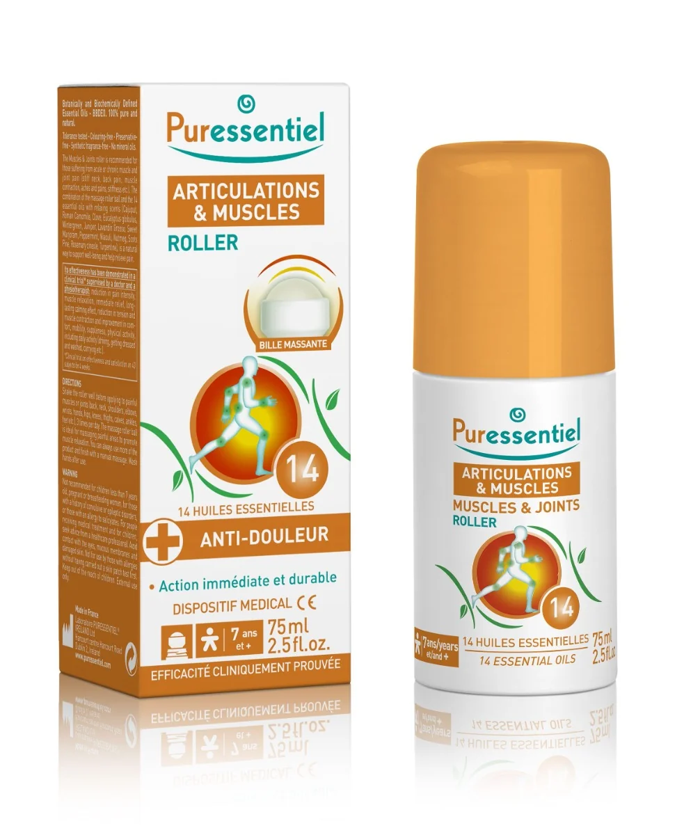 PURESSENTIEL Roll-on na bolavé svaly a klouby 75 ml
