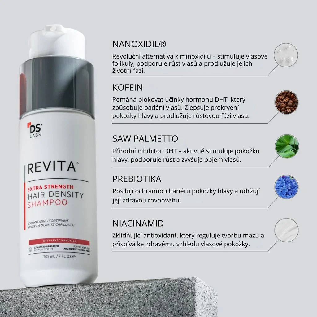 DS Laboratories Revita Extra Strenght šampon při vypadávání vlasů 205 ml