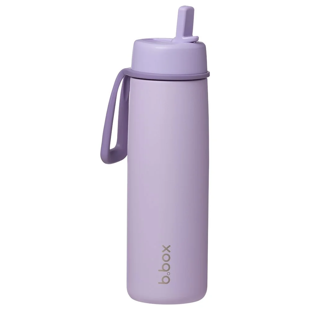 B.BOX Nerezová termolahev s brčkem 690 ml - lilac love