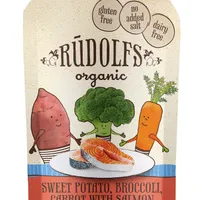 Rudolfs Batáty, brokolice, mrkev a losos BIO