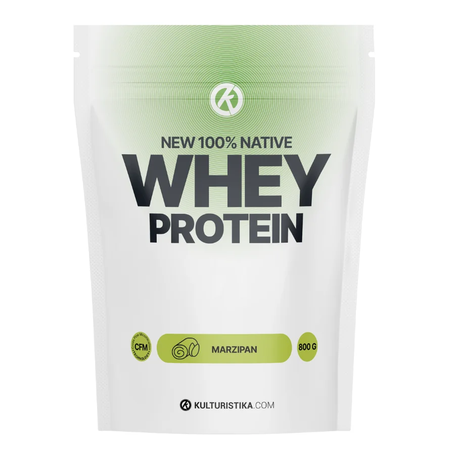 Kulturistika.com New 100% Whey Protein 800g - marcipán