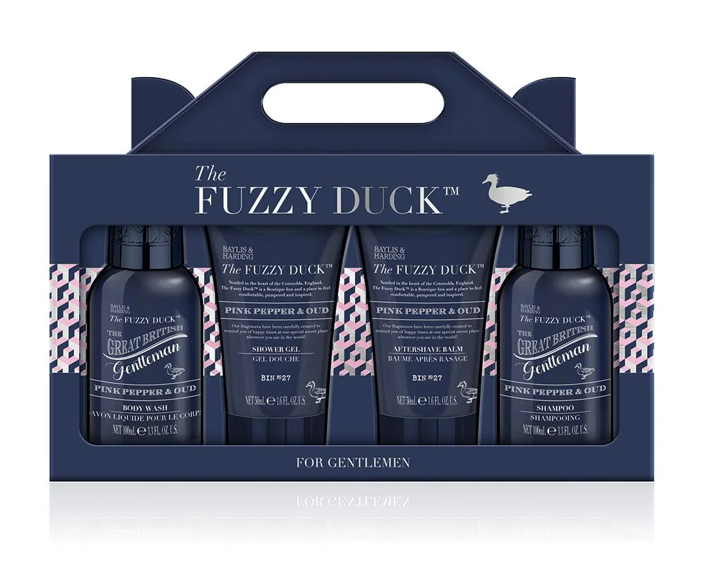 Baylis & Harding Růžový pepř a Oud pánská sada péče o tělo 4 ks