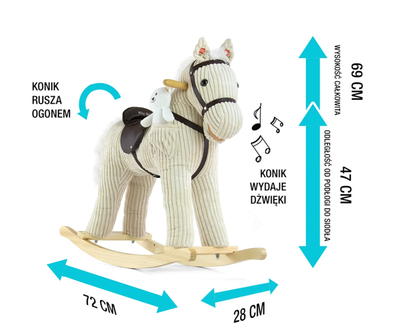 Adam Toys Houpací kůň Pony Luna